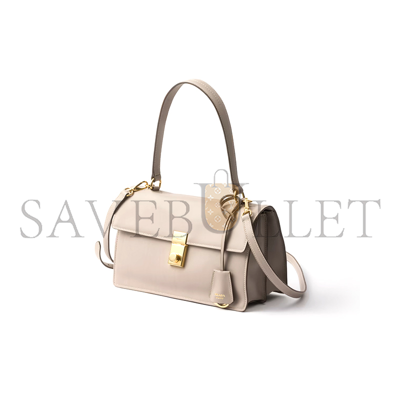 PRADA SOFT SOUND MEDIUM LEATHER SHOULDER BAG 1BN023 (28*16*10cm)